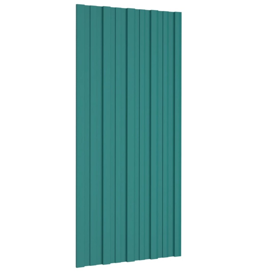 Panel para tejado acero galvanizado verde 36 unidades 100x45
