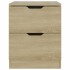 Mesitas noche 2 uds madera ingeniería roble Sonoma 40x40x50