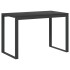 Escritorio de ordenador madera de ingeniería negro 110x60x73