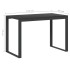 Escritorio de ordenador madera de ingeniería negro 110x60x73