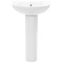 Lavabo de pie de cerámica blanco 520x440x190