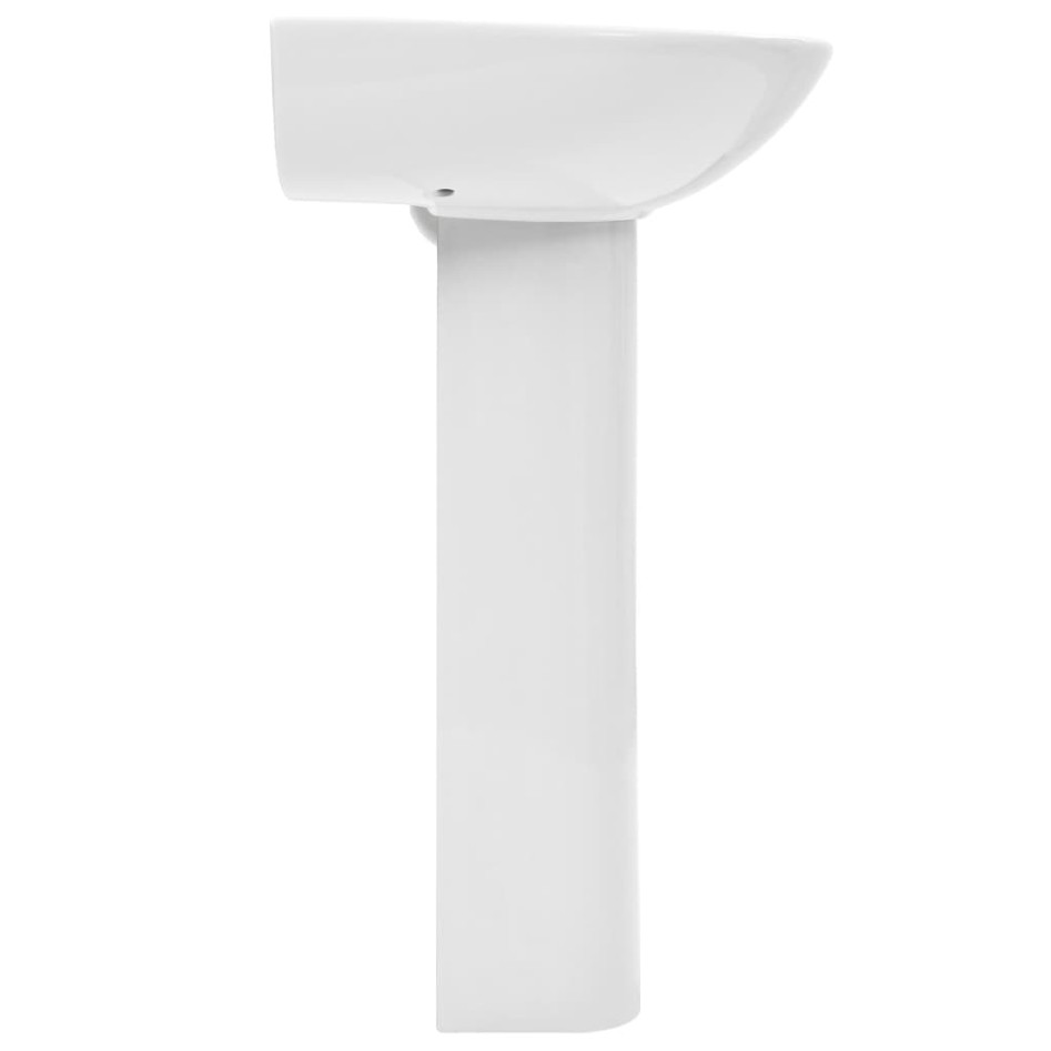 Lavabo de pie de cerámica blanco 520x440x190