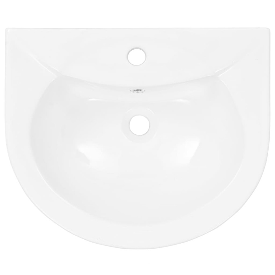 Lavabo de pie de cerámica blanco 520x440x190