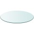 Tablero de mesa de cristal templado redondo 900