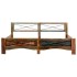 Estructura de cama de madera maciza reciclada 180x200