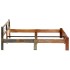 Estructura de cama de madera maciza reciclada 180x200