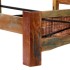 Estructura de cama de madera maciza reciclada 180x200