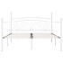 Estructura de cama con somier metal blanco 180x200