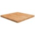 Tablero de mesa cuadrada madera roble marrón claro 70x70x4