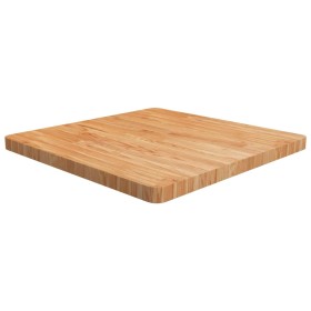 Tablero de mesa cuadrada madera roble marrón claro 70x70x4