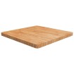 Tablero de mesa cuadrada madera roble marrón claro 70x70x4 cm