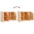 Aparador de madera maciza de pino 110x35x74