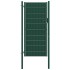 Puerta de valla de PVC y acero verde 100x204