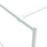 Mampara de ducha vidrio ESG transparente blanco 140x195
