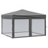 Carpa para fiestas plegable con paredes gris antracita 3x3