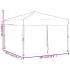 Carpa para fiestas plegable con paredes gris antracita 3x3