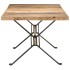 Mesa de comedor madera de mango rugosa 180x90x76