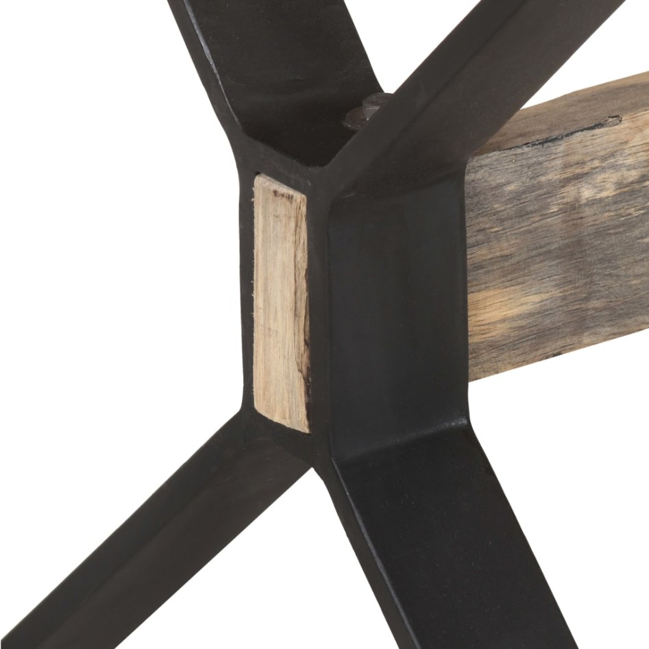 Mesa de comedor madera de mango rugosa 180x90x76