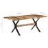 Mesa de comedor madera de mango rugosa 180x90x76