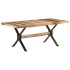 Mesa de comedor madera de mango rugosa 180x90x76