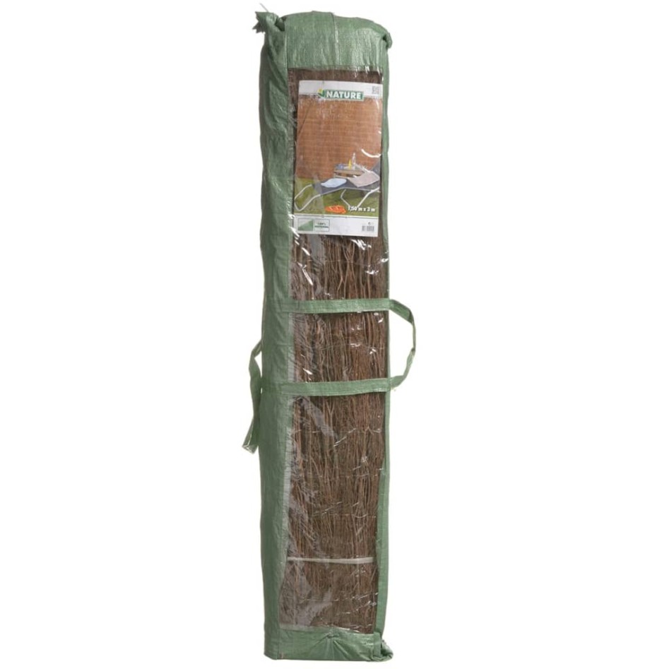 Nature Valla cañizo de jardín de brezo 1,5x3 m 3 cm de