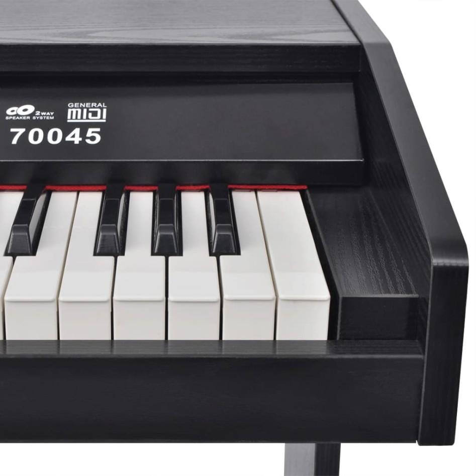 Piano digital de 88 teclas con pedales negro tabla