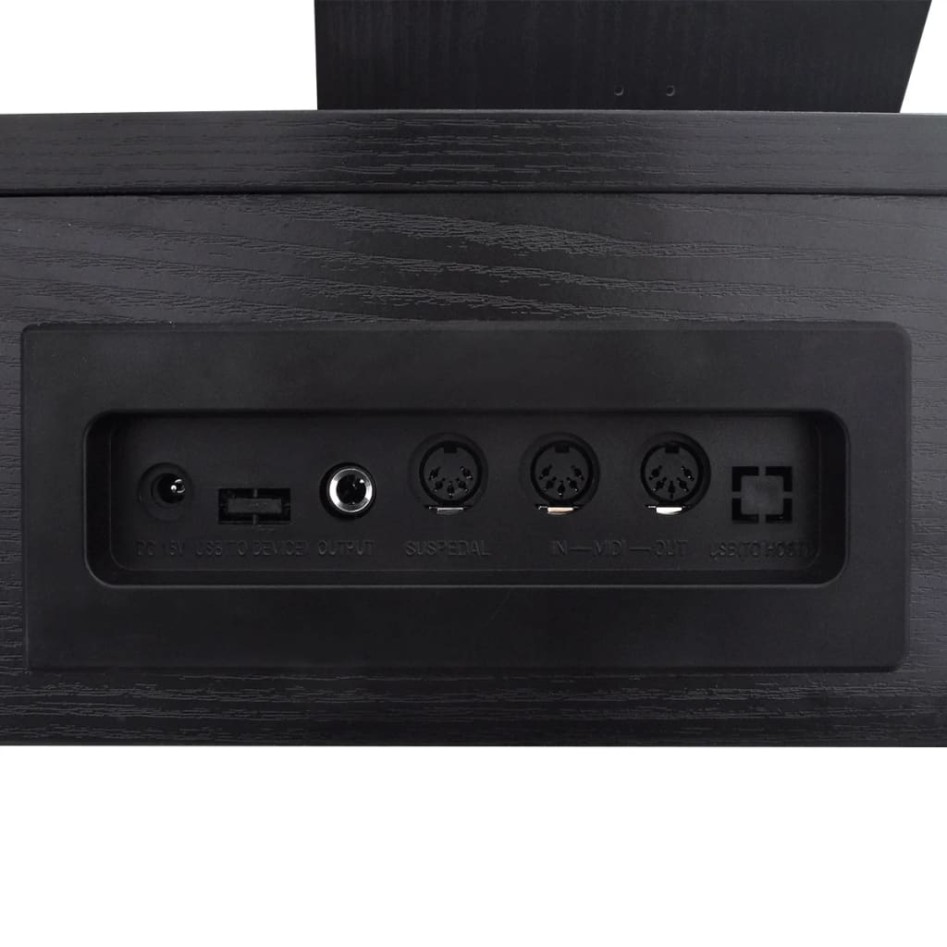 Piano digital de 88 teclas con pedales negro tabla