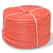 Cuerda torcida de polipropileno 14 mm 250 m naranja