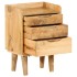 Mesita de noche de madera maciza de mango 40x30x59,5