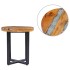 Mesa de centro de madera maciza de teca y polirresina 40x45