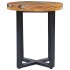 Mesa de centro de madera maciza de teca y polirresina 40x45