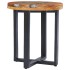 Mesa de centro de madera maciza de teca y polirresina 40x45