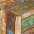 Mesita de noche con ruedas madera maciza reciclada 40x30x57