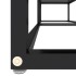 Mueble para TV vidrio templado negro 140x40x40,5