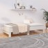 Sofá cama extraíble madera maciza de pino blanco 2x(75x190)