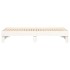 Sofá cama extraíble madera maciza de pino blanco 2x(75x190)
