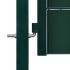 Puerta de valla de PVC y acero verde 100x81