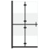 Mampara de ducha plegable vidrio ESG medio esmerilado 80x190