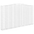 Cesta gaviones forma arco hierro galvanizado 400x30x220/240