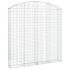 Cesta gaviones forma arco hierro galvanizado 200x30x200/220