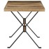 Mesa de comedor madera de mango rugosa 140x70x76