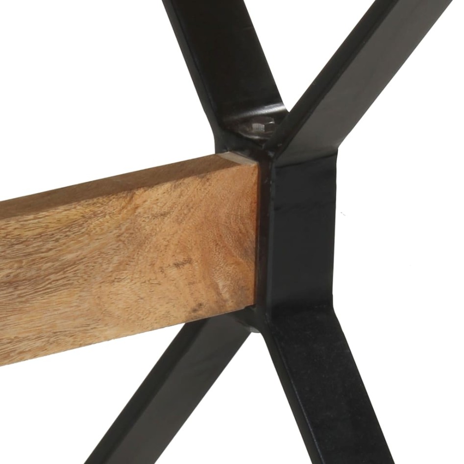 Mesa de comedor madera de mango rugosa 140x70x76