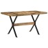 Mesa de comedor madera de mango rugosa 140x70x76