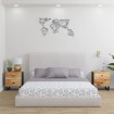 Mesitas de noche 2 uds madera maciza de mango 40x33x46 cm