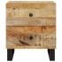 Mesitas de noche 2 uds madera maciza de mango 40x33x46