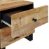 Mesitas de noche 2 uds madera maciza de mango 40x33x46