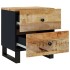 Mesitas de noche 2 uds madera maciza de mango 40x33x46