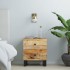 Mesitas de noche 2 uds madera maciza de mango 40x33x46