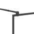Mampara de ducha accesible vidrio ESG esmerilado negro