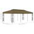 Cenador gris taupe 6x3 m 180